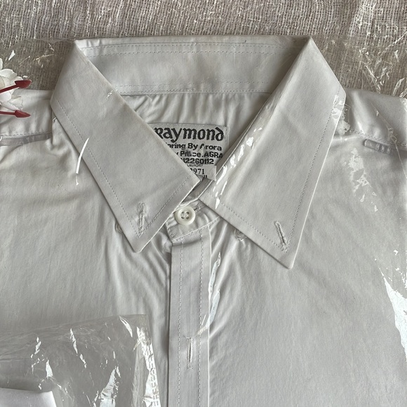 Raymond white stitched shirts full sleeves - Picture 4 of 4